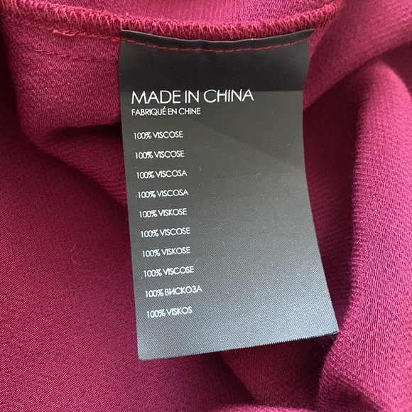 Club Monaco Burgundy Blouse - Picture 5 of 5